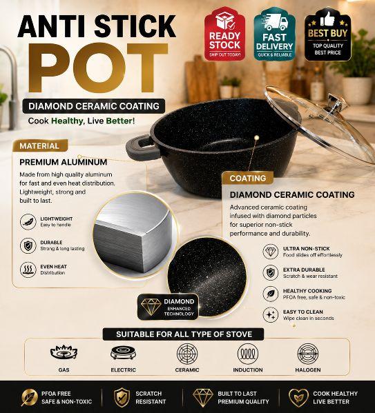 Non-Stick Soup Pot Suitable for All Stove