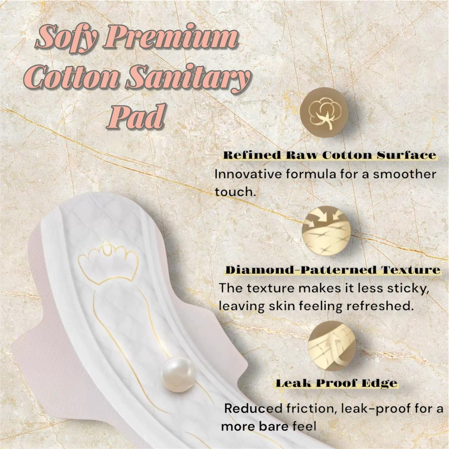 Sofy Premium  Cotton Sanitary Pa