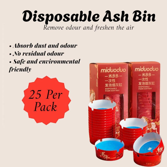 25pcs Disposable Ash Bin/ Tray
