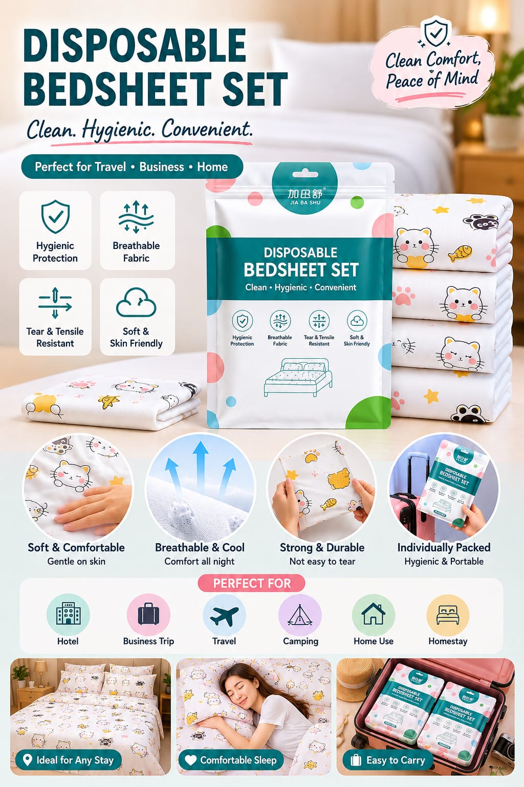 Disposable Bedsheet Set