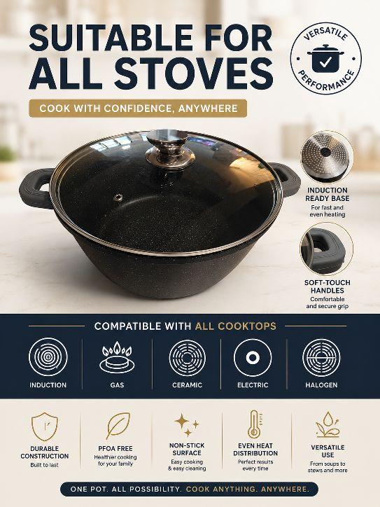 Non-Stick Soup Pot Suitable for All Stove