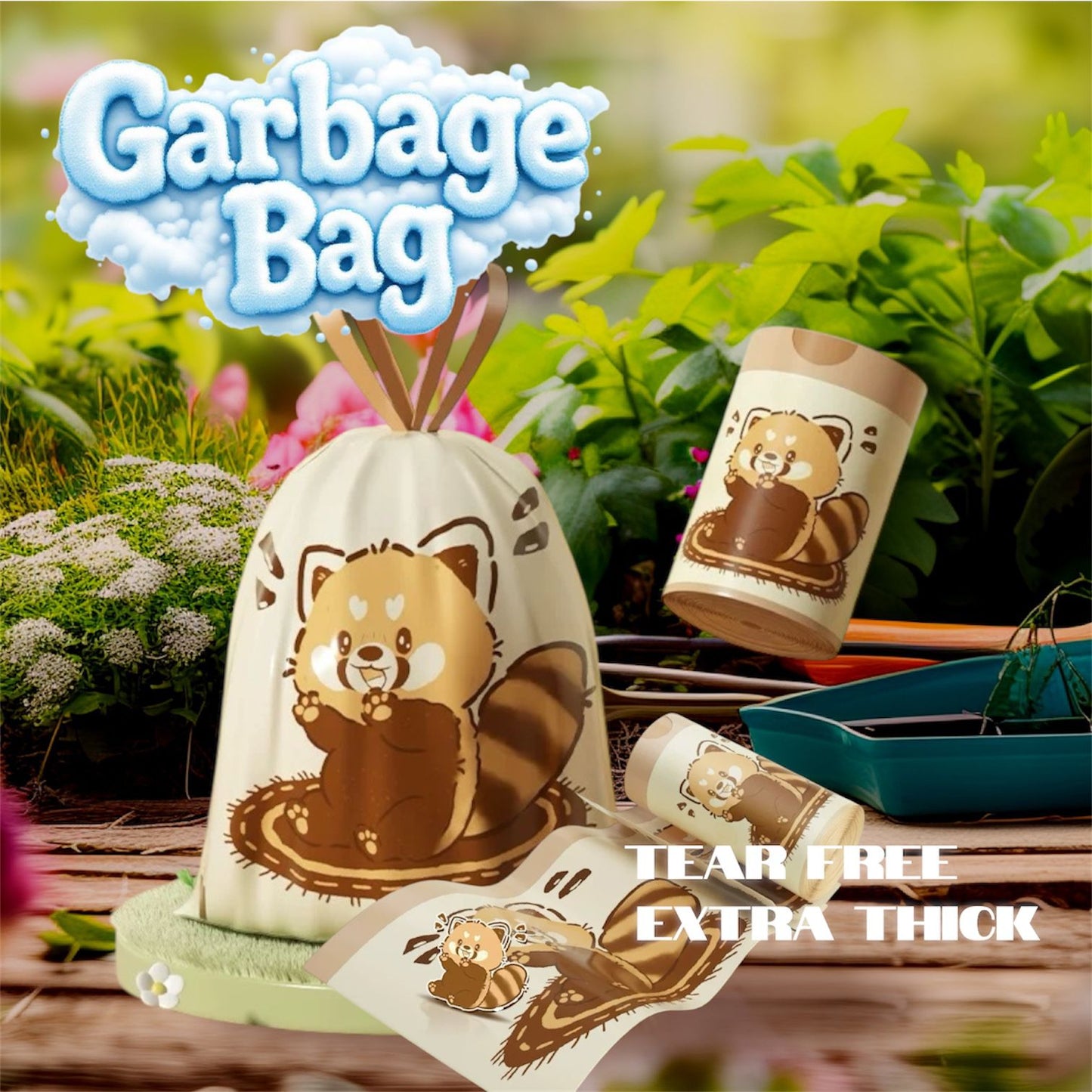 30Pcs Tear Free Extra Thick Garbage Bag