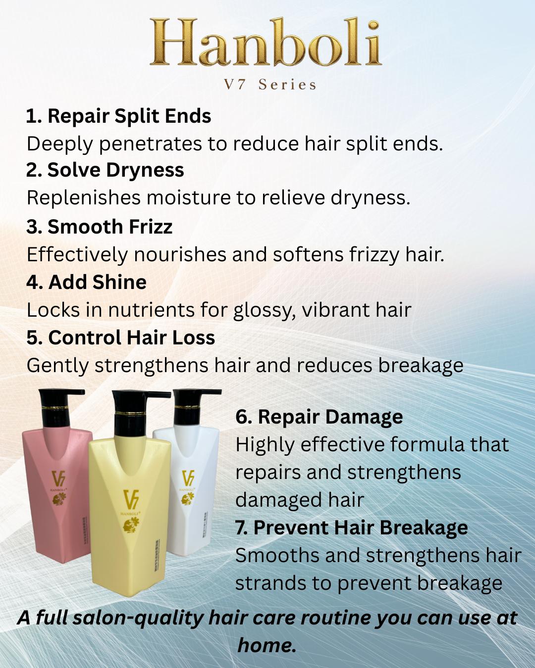 Hanboli V7 Series Fragrance Shampoo, Hair Conditional, Shower Gel