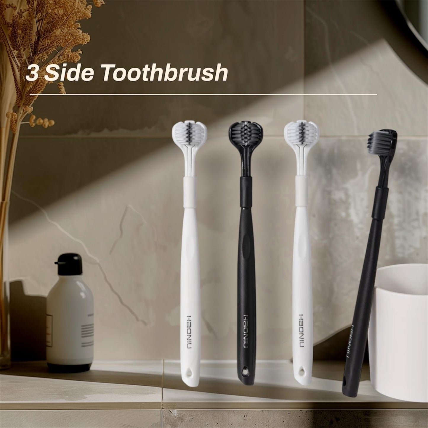 3 Side Toothbrush