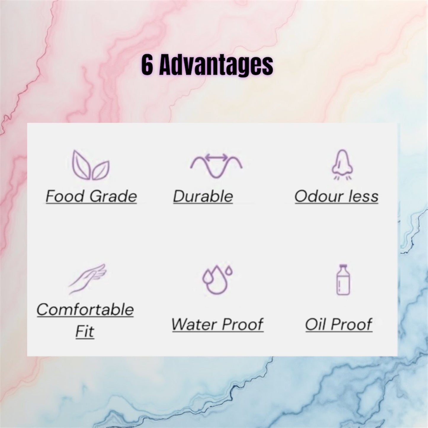 Food Grade Disposable Gloves - 30 Pieces