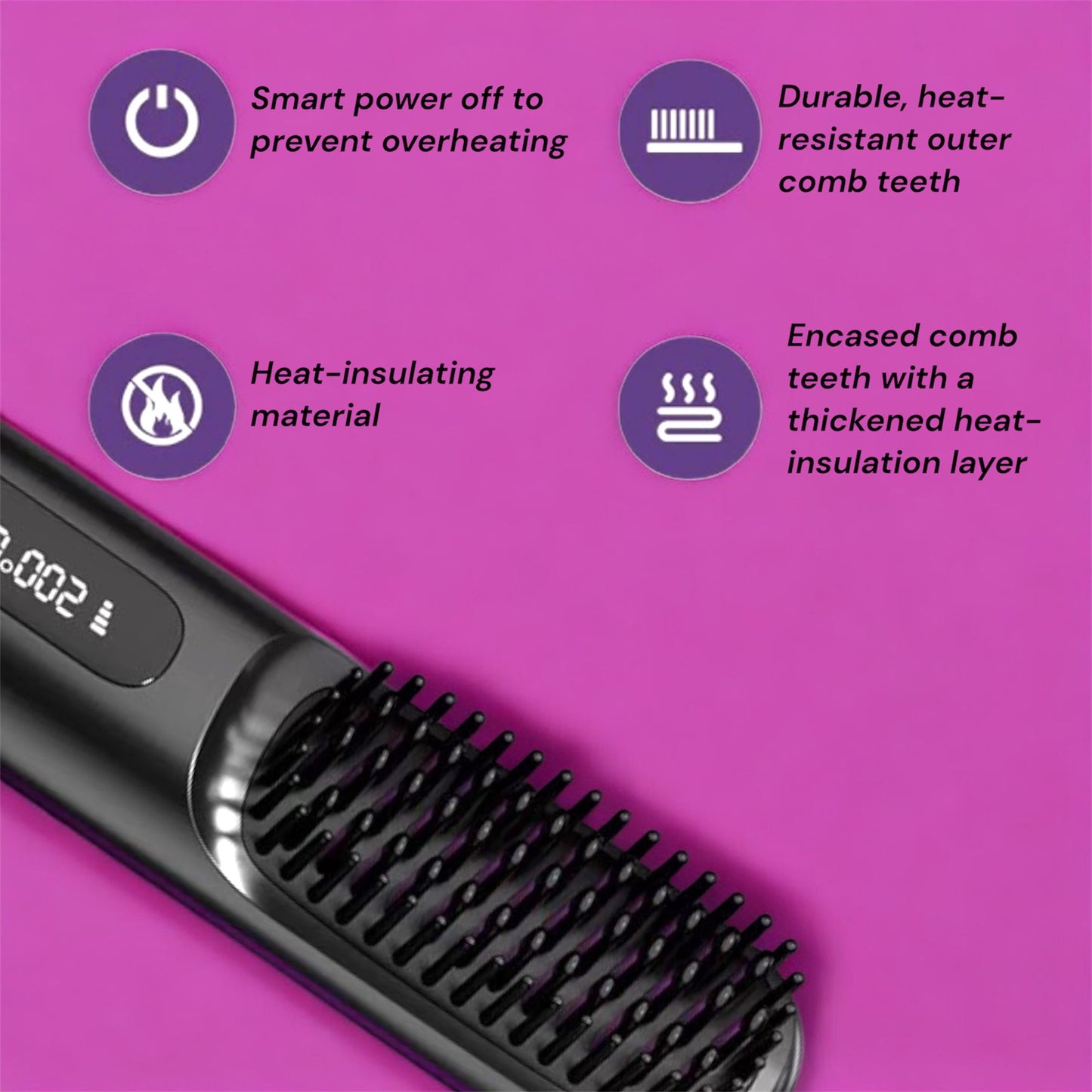 Cordless Hair Straightening Comb